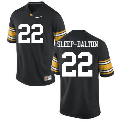Men #22 Michael Sleep-Dalton Iowa Hawkeyes College Football Jerseys Sale-Black - Click Image to Close